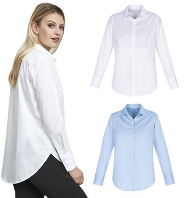 Ladies Aero Long Sleeve Cotton Shirt