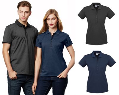 Include Embroidered Ladies Cross Dyed Tonal Polos in your next marketing campaign. Classic polo made