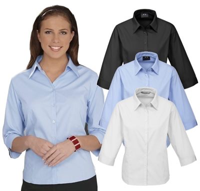 Ladies Half Sleeve Business Shirt