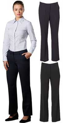 Ladies Permanent Press Pants have an easy fit and are stain resistant.