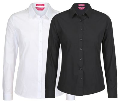 Ladies Poly Cotton Long Sleeve Everyday Work Shirt