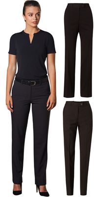 Ladies Poly Viscose Stretch Flexi Waist Pants