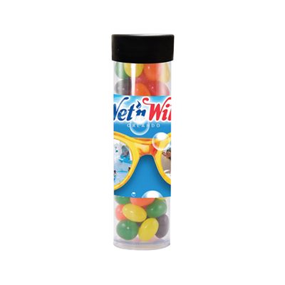 Large Gourmet Plastic Tube Filled With Jelly Beans