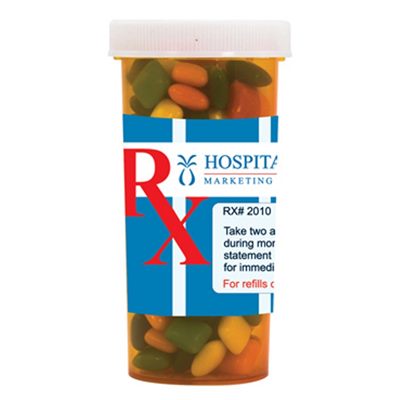 Large Pill Bottle Filled With Chewing Gum