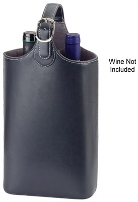 Red Emartbuy Premium PU Leather Wine Carrier Double Wine Bottle Holder Wine Bottle Bag 