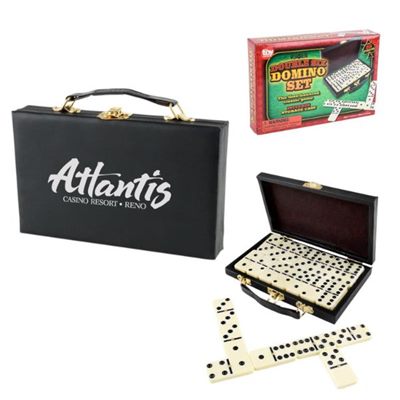 Leatherette Case Domino Sets