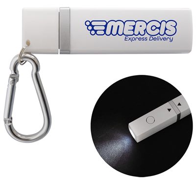 LED Alarm Torch Keyring