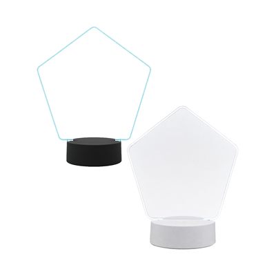 LED Lighted Acrylic Small Pentagon Award