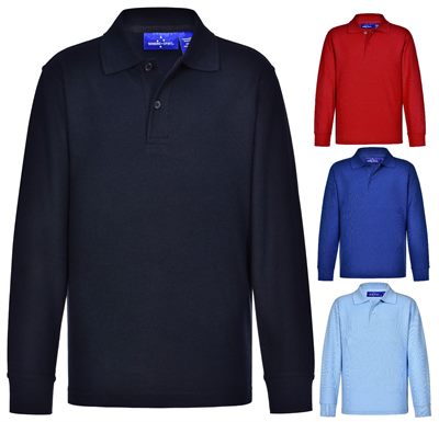 Charter Pique Knit Long Sleeve Polo