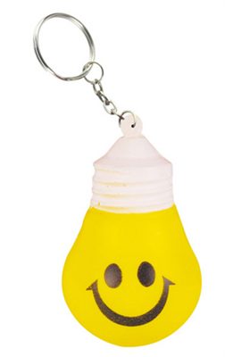 Light Bulb Stress Toy Key Rings