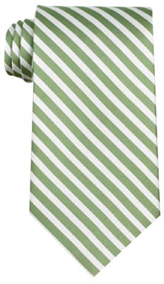 Lime White Coloured Winchester Polyester Tie