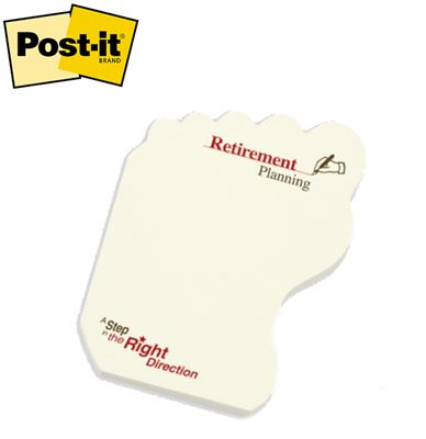 Medium Left Foot Shaped Post-it® Notes