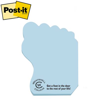 Medium Right Foot Shaped Post-it® Notes