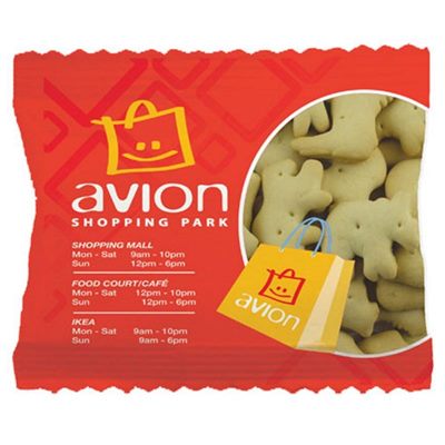 Medium Wide Bag Filled With Animal Crackers