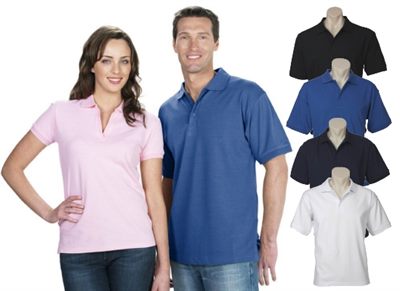 Mens Coloured Cotton Polo Shirt