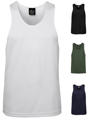 Men's Polyester Singlets are engineered from 100% cool dry polyester w