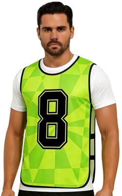 Mercerized Polyester Sublimated Training Bib With Strap