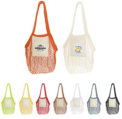 Mesh Cotton Shopper Bag