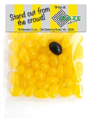 Mini Jelly Bean Header Bags - Custom