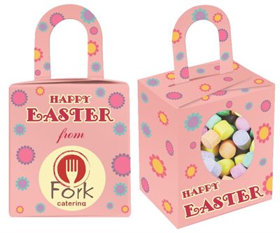 Mini Marshmallow Filled Pink Easter Noodle Box