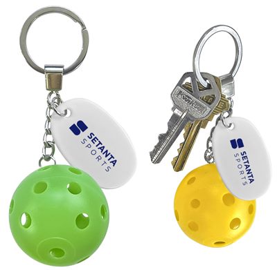 Plastic Pickleball Keyring