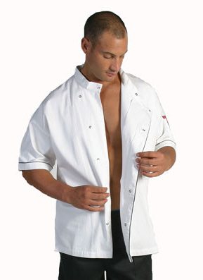Modern Chef Jacket with Short Sleeves