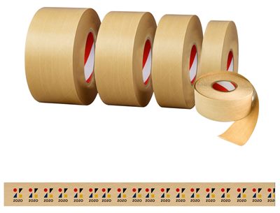 Multi-Colour Printed Water Activated Gummed Reinforced Kraft Paper Tape