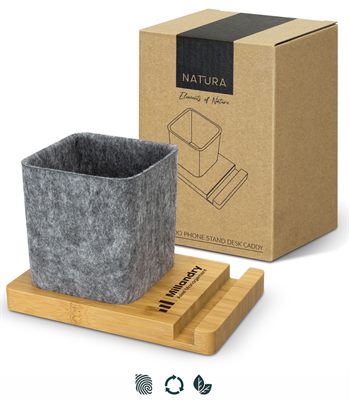 Natura Bamboo Phone Stand & Desk Caddy
