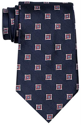 Navy Blue Coloured Mendoza Polyester Tie