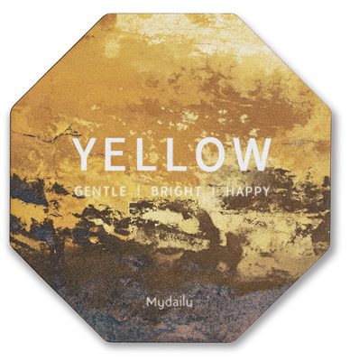 Octagonal Full Colour Frosted Metal Coaster