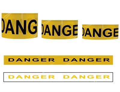 One Colour Printed PE Barrier Tape