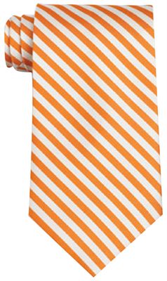 Orange White Coloured Winchester Polyester Tie