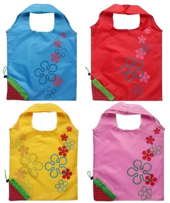 Orchard Strawberry rPET Foldaway Shopping Bag