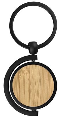 Twirl Bamboo Spinner Keyring