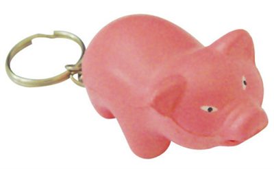 Pig Stress Toy Key Chain