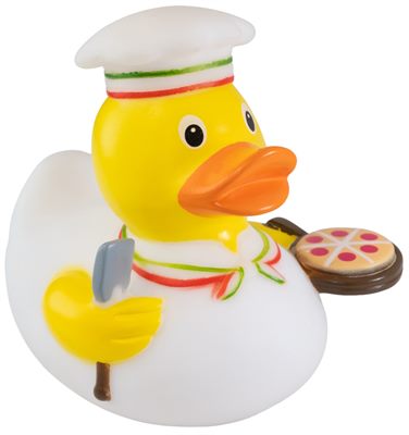 Pizza Chef Rubber Duck