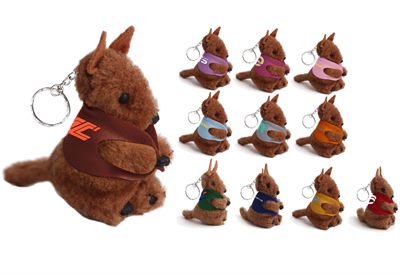 Plush Clip On Kangaroo Keyring