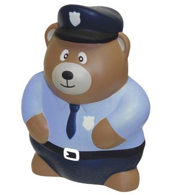 Police Bear Stress Ball