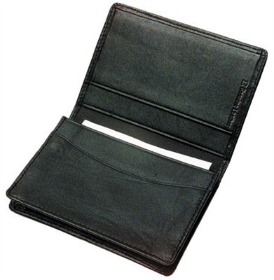 Portable Leather Business Card Holder