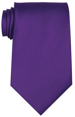 Purple Coloured Polyester Tie