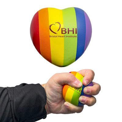 Rainbow Heart Stress Ball