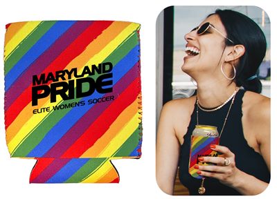 Foldable Rainbow Stubby Holder