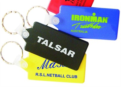 Rectangular Plastic Keytag