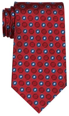 Red Coloured Cambridge Polyester Tie