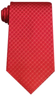 Red Coloured Nottingham Silk Tie