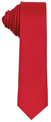 Red Coloured Skinny Polyester Tie