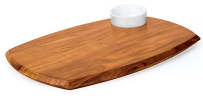 Roma Large Serving Board & Sauce Dish