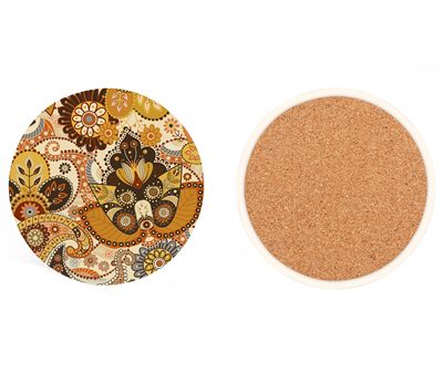 Round Full Colour Ceramic Coaster