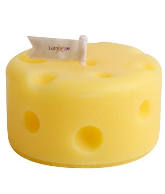 Round Shaped Swiss Cheese Candle