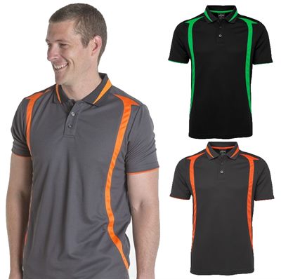 Royale Cool Dry Polo Shirts are crafted from 100% polyester with a 160